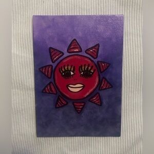 Pink Sun Canvas Painting